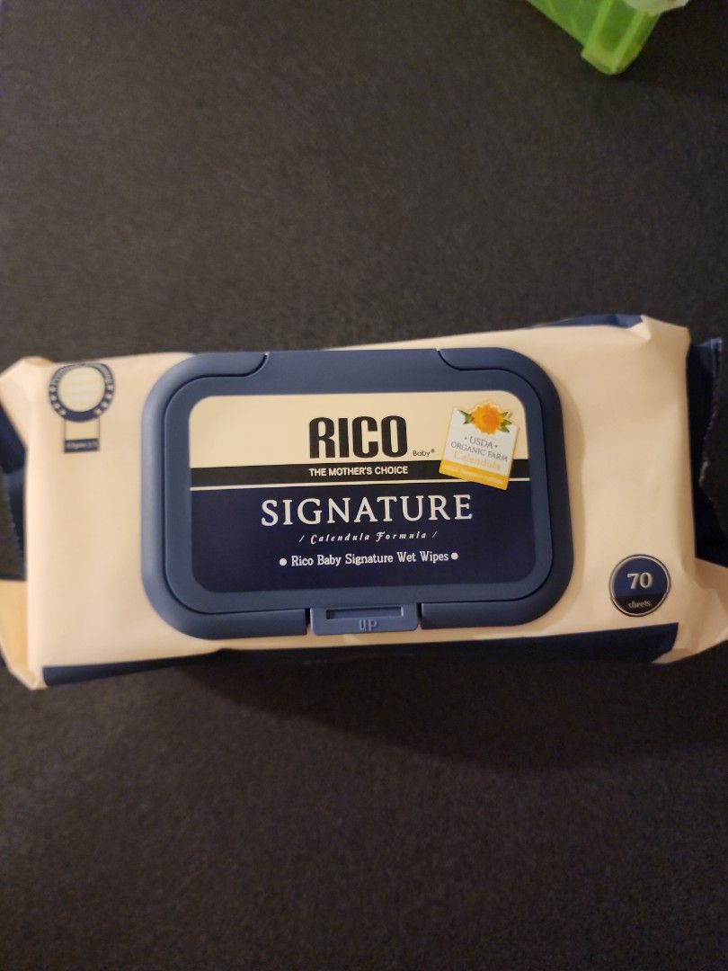 Rico Signature Baby Wipes 70 sheets, Babies & Kids, Bathing & Changing