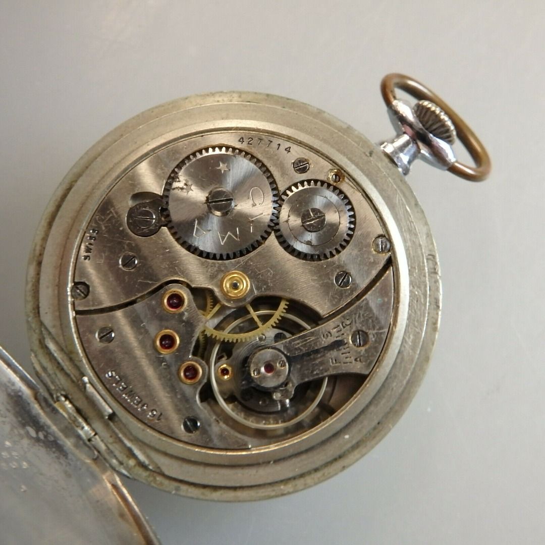 歲晚減價- 1930年代瑞士司馬15石懷錶Antique CYMA 15J Open Face 