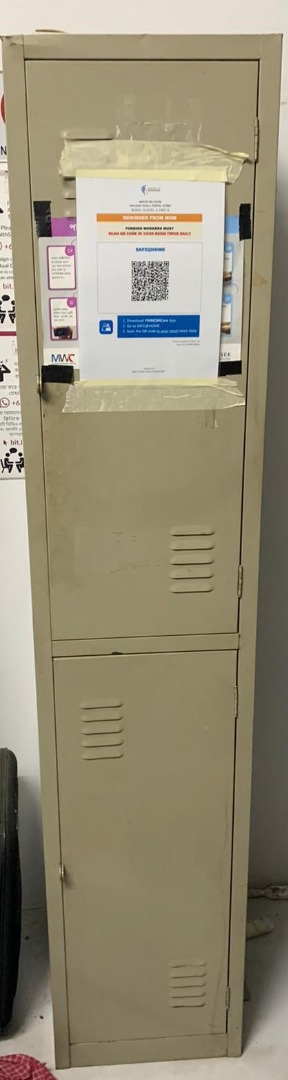 2 Door Metal Locker / Metal Filing Cabinet / Storage Rack, Furniture ...