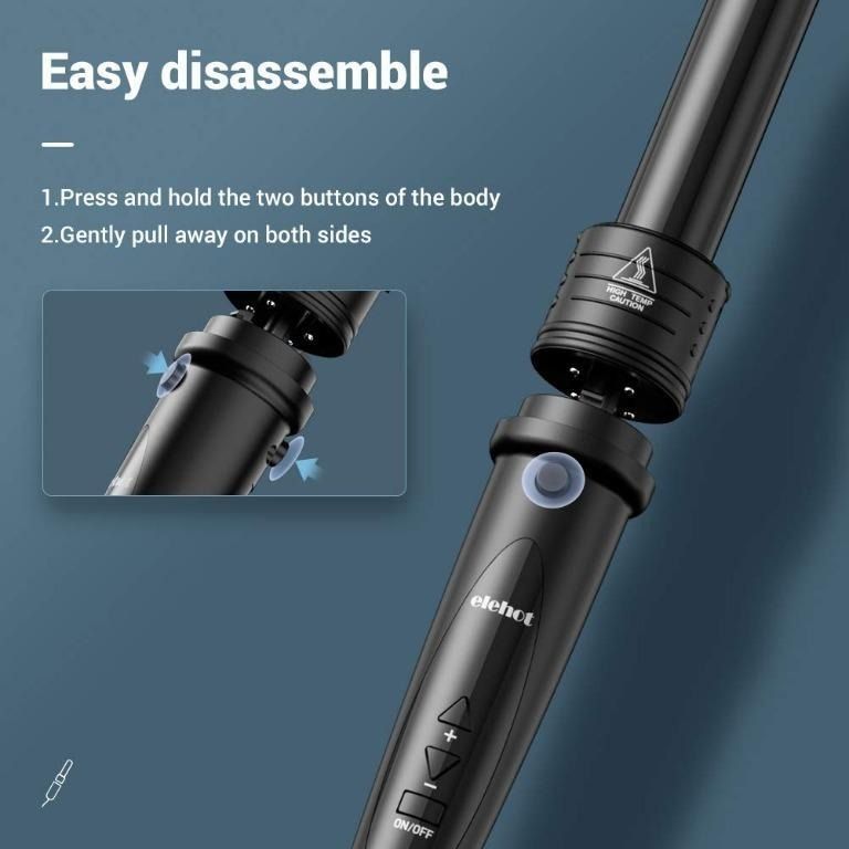 3455 ELEHOT 5 in 1 Curling Wand Model KR D03B