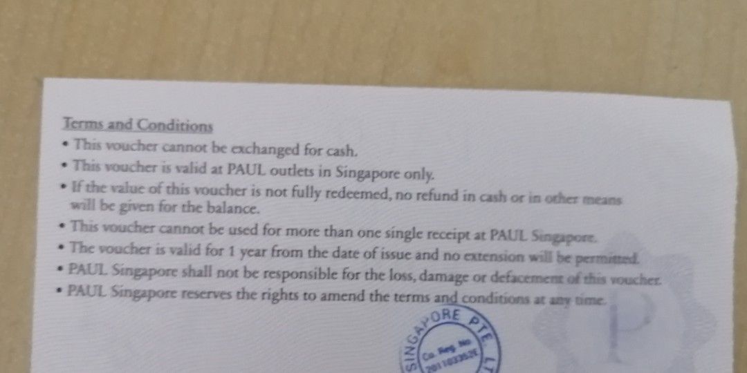 50 Paul's Bakery cash voucher, Tickets & Vouchers, Vouchers on Carousell