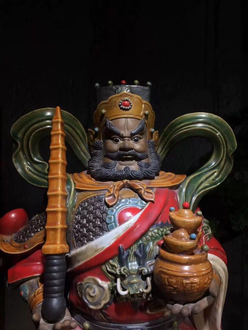 趙猛頫 閒居賦〖美品〗 石湾赵公明武财神赵公明的像, 興趣及遊戲, 收藏品及紀念品, 古董