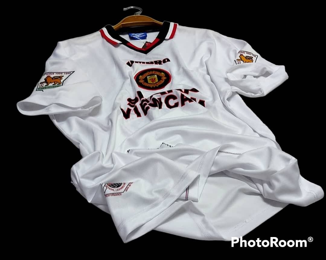 ENGLISH PREMIER MANCHESTER UNITED FC 1995-96 PREMIER LEAGUE CHAMPION E –  vintage soccer jersey
