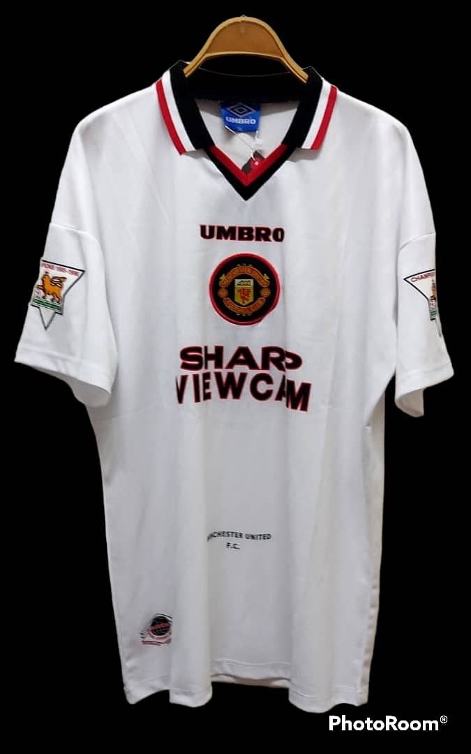 ENGLISH PREMIER MANCHESTER UNITED FC 1995-96 PREMIER LEAGUE CHAMPION E –  vintage soccer jersey