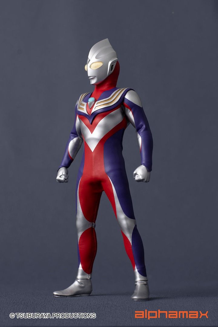 🛒全新現貨🎁 ALPHAMAX 超人迪加絕動究體ULTRAMAN TIGA 可動人偶公仔