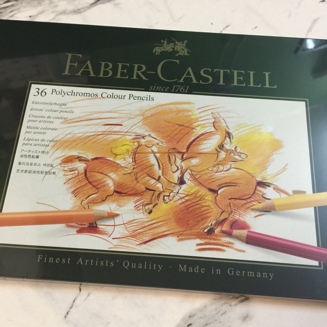 現貨Faber Castell Polychromos 36色木顏色色鉛筆德國製經典綠色鐵盒