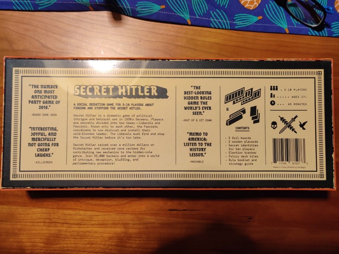 揭秘希特勒 Secret Hitler Board Game, Hobbies & Toys, Toys & Games