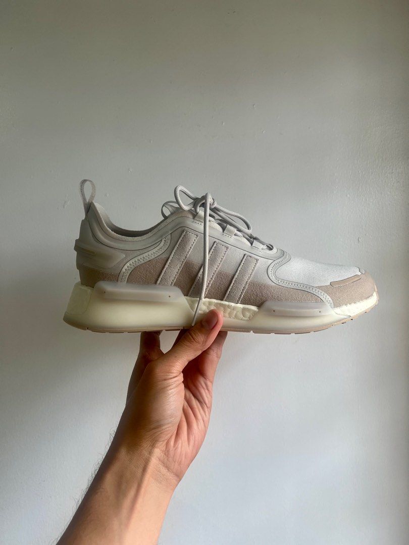 Adidas NMD R1 V3 Beige/Alumina (US 12), Men's Fashion, Footwear, Sneakers  on Carousell