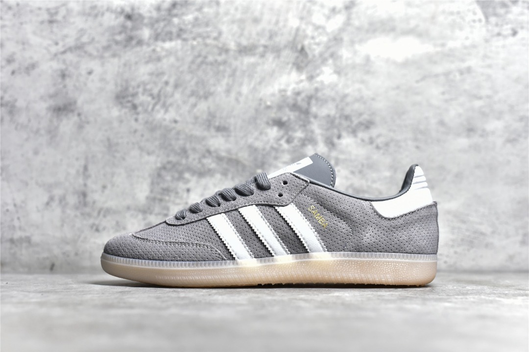 Adidas Samba OG Grey Bliss Orange Shoes Men s Fashion Footwear