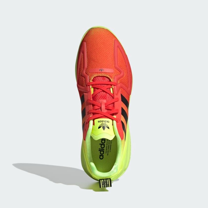 Adidas zx flux yellow on sale and black