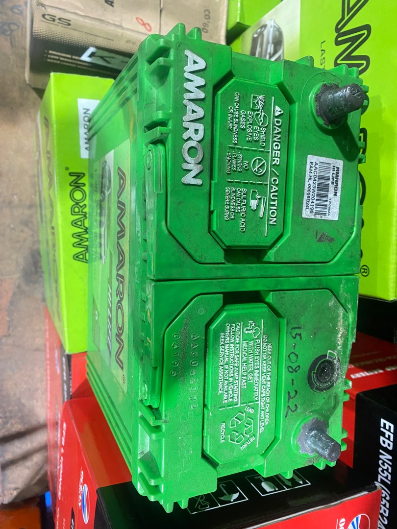 Amaron battery 3 months old 55B24L, Car Accessories, Accessories on