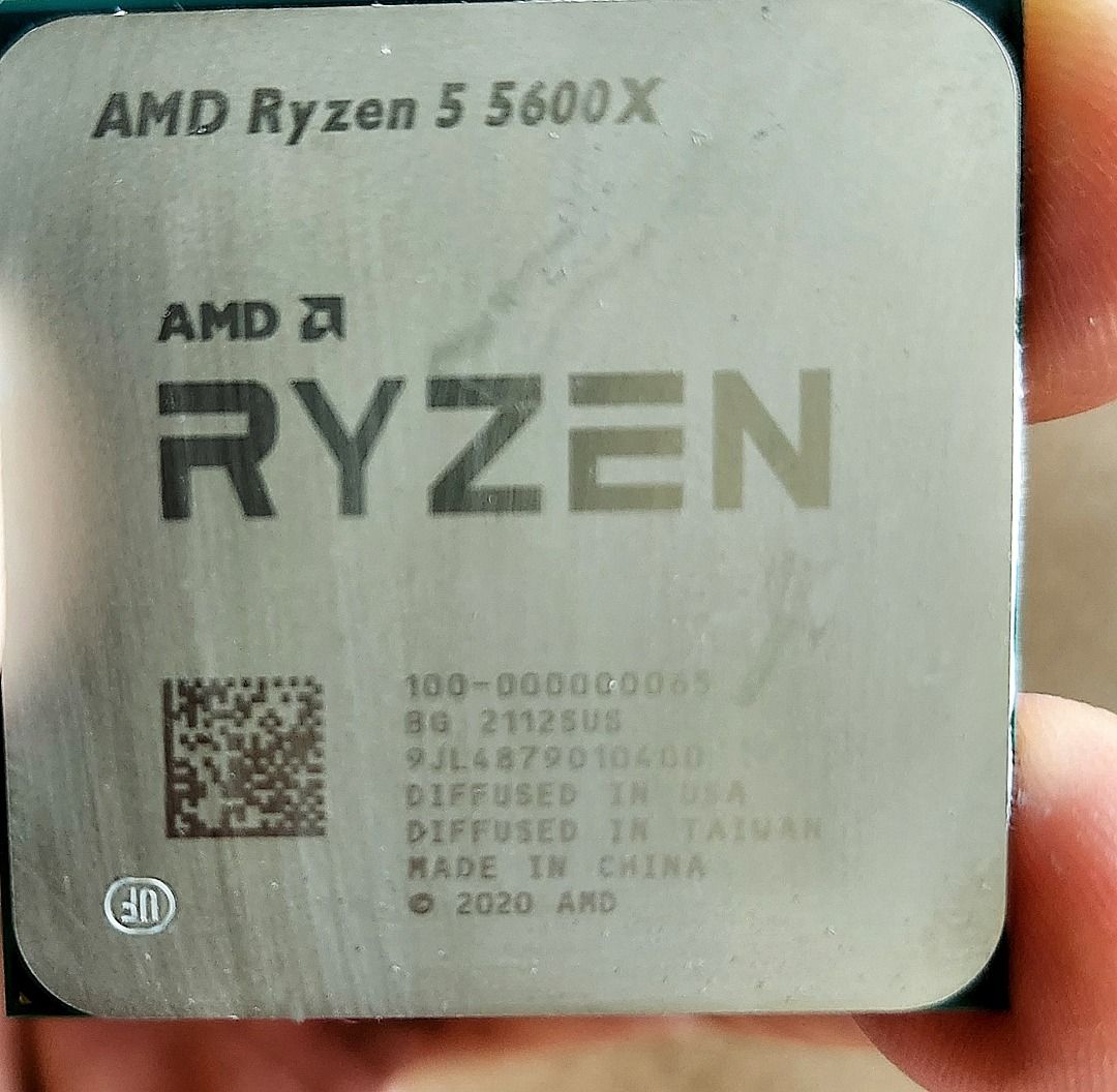  AMD Ryzen 5 5600X 6-core, 12-Thread Unlocked Desktop