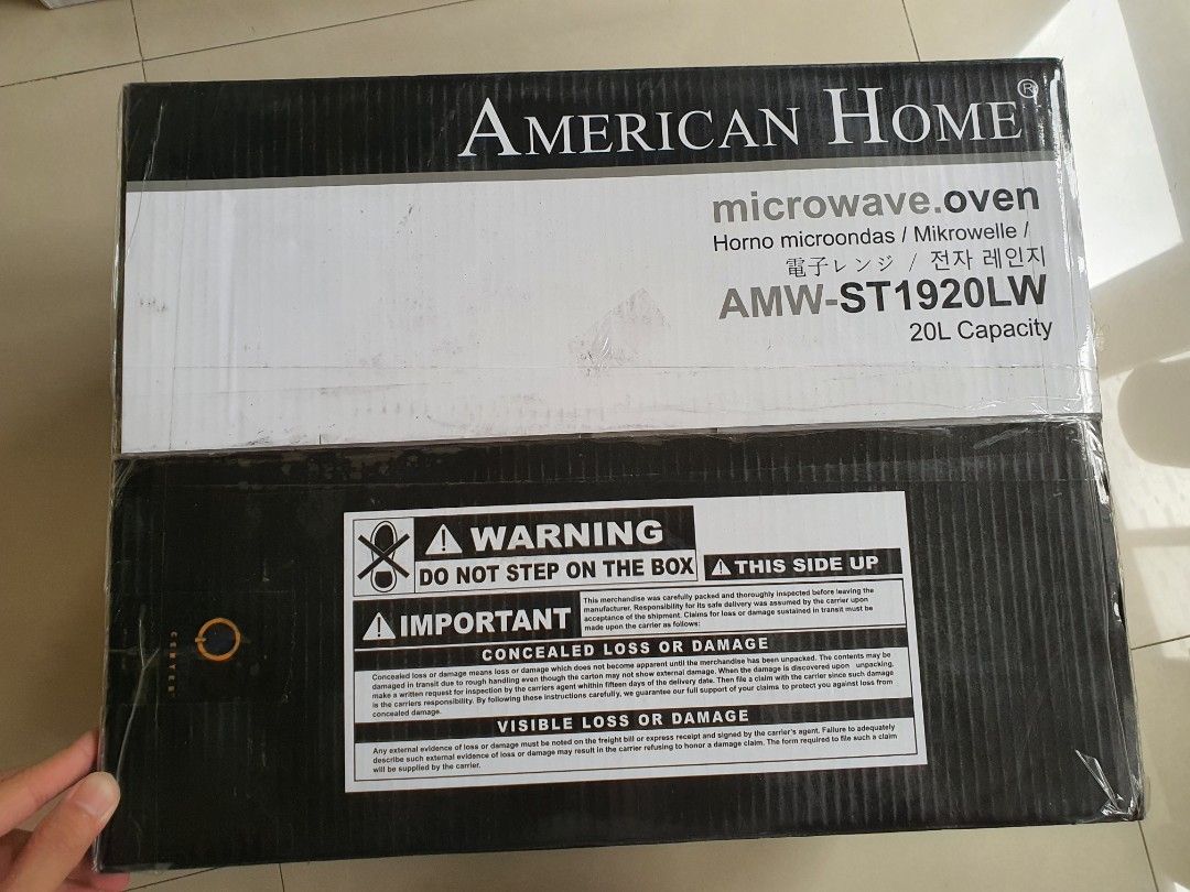 American Home Manual Microwave Oven White 20L, TV & Home Appliances