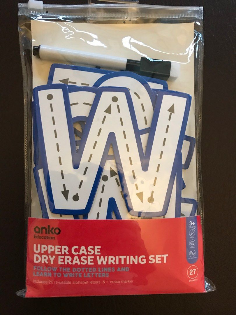 Anko Tracing Writing Set Uppercase or Lowercase, Hobbies & Toys