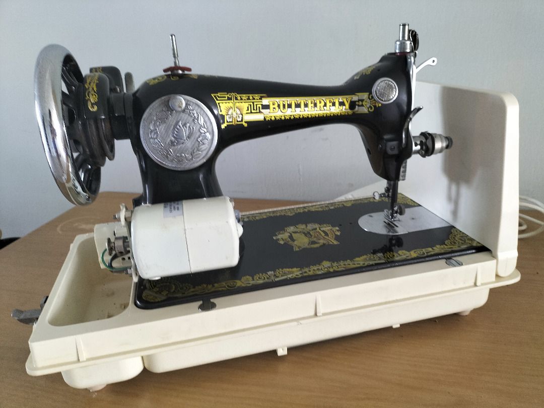 Antique Sewing Machine converted to electronic, Furniture & Home Living