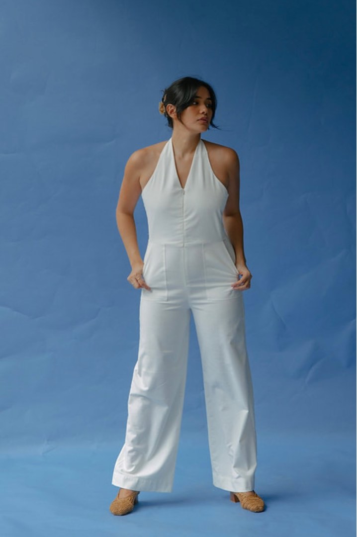 Anthropologie chino jumpsuit cheap