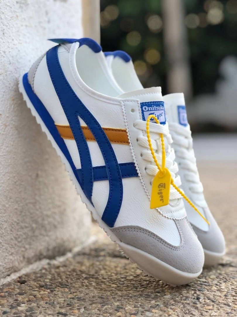 Onitsuka tiger white blue store