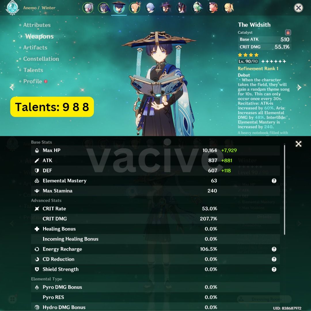 compte genshin impact eu AR 56