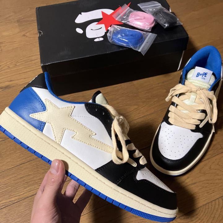 Jordan 1 Travis Scott/bapesta custom - スニーカー