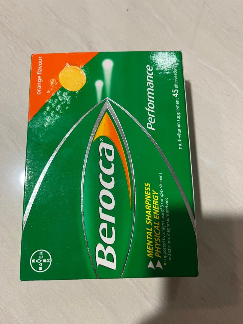 Berocca 45 tablets, Health & Nutrition, Health Supplements, Vitamins