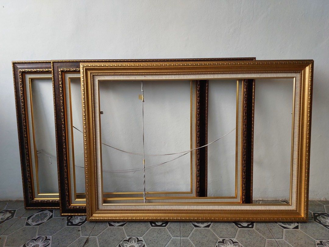 Bingkai/ frame foto ukuran besar tanpa kaca (take all 3), Perabotan