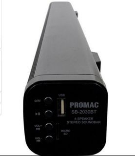 Bluetooth soundbar speaker promac