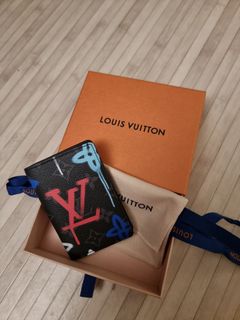 Authentic Louis Vuitton Watercolor Pocket Organizer Virgil Card Case Wallet  Rare