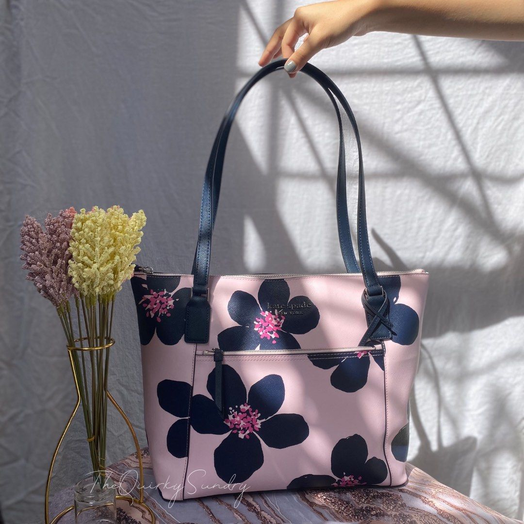 Brand New Kate Spade Cameron Grand Flora Pocket Tote