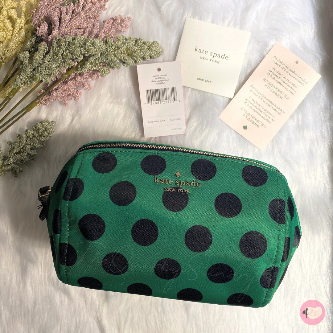 Kate spade polka dot cosmetic sales bag
