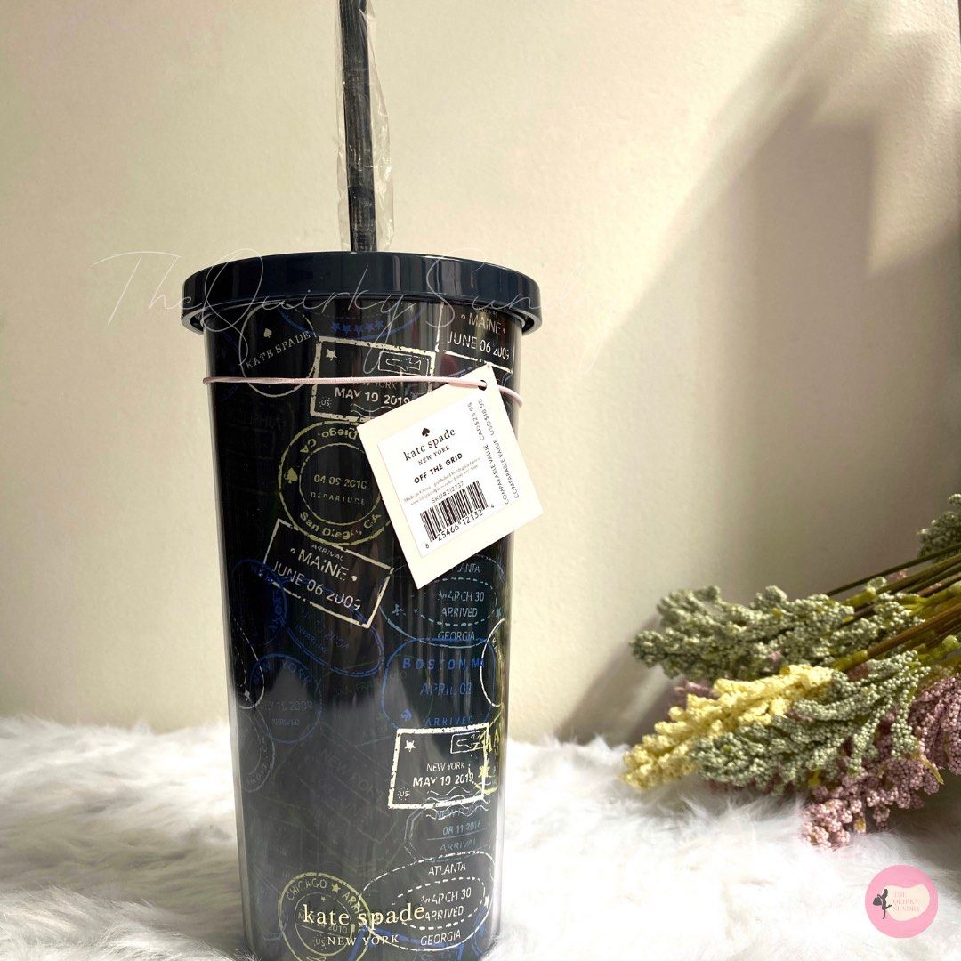Brand New] Kate Spade Off The Grid 20 oz Insulated Tumbler, Furniture &  Home Living, Kitchenware & Tableware, Water Bottles & Tumblers on Carousell