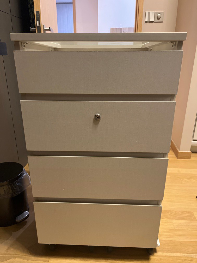 Brand new with glass top drawer, Furniture & Home Living, Furniture