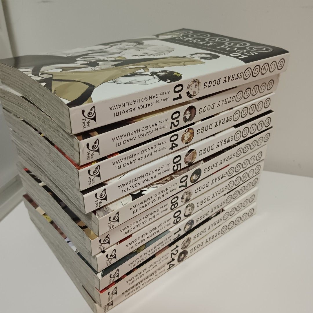 Bungo Stray Dogs Vols 1, 2, 4, 5, 7, 8, 9, 11, 12 & 14, Hobbies & Toys