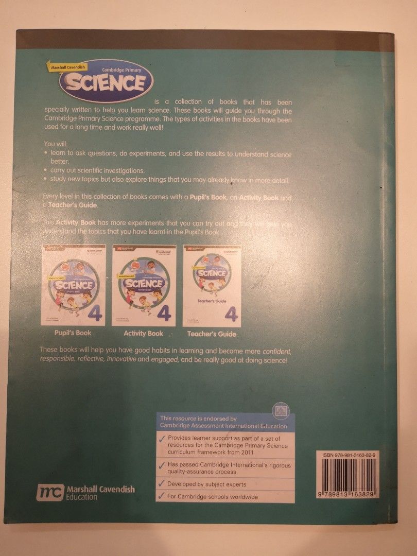 Cambridge primary science activity book hobbies toys books