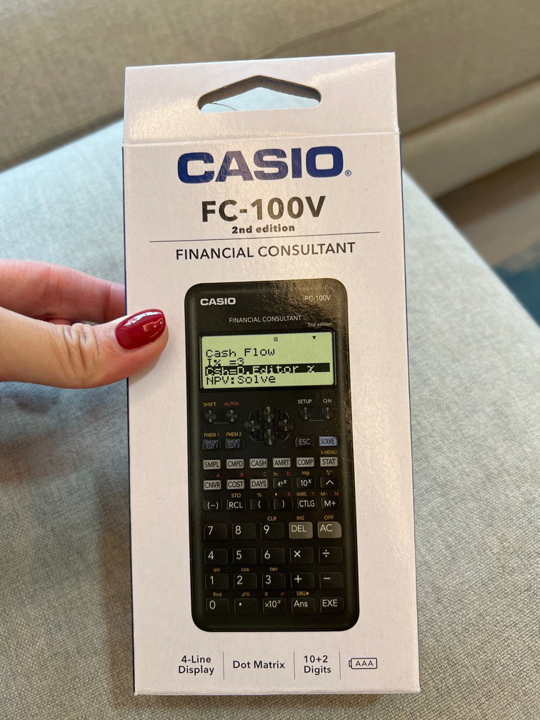 Casio financial consultant calculator, Computers & Tech, Office