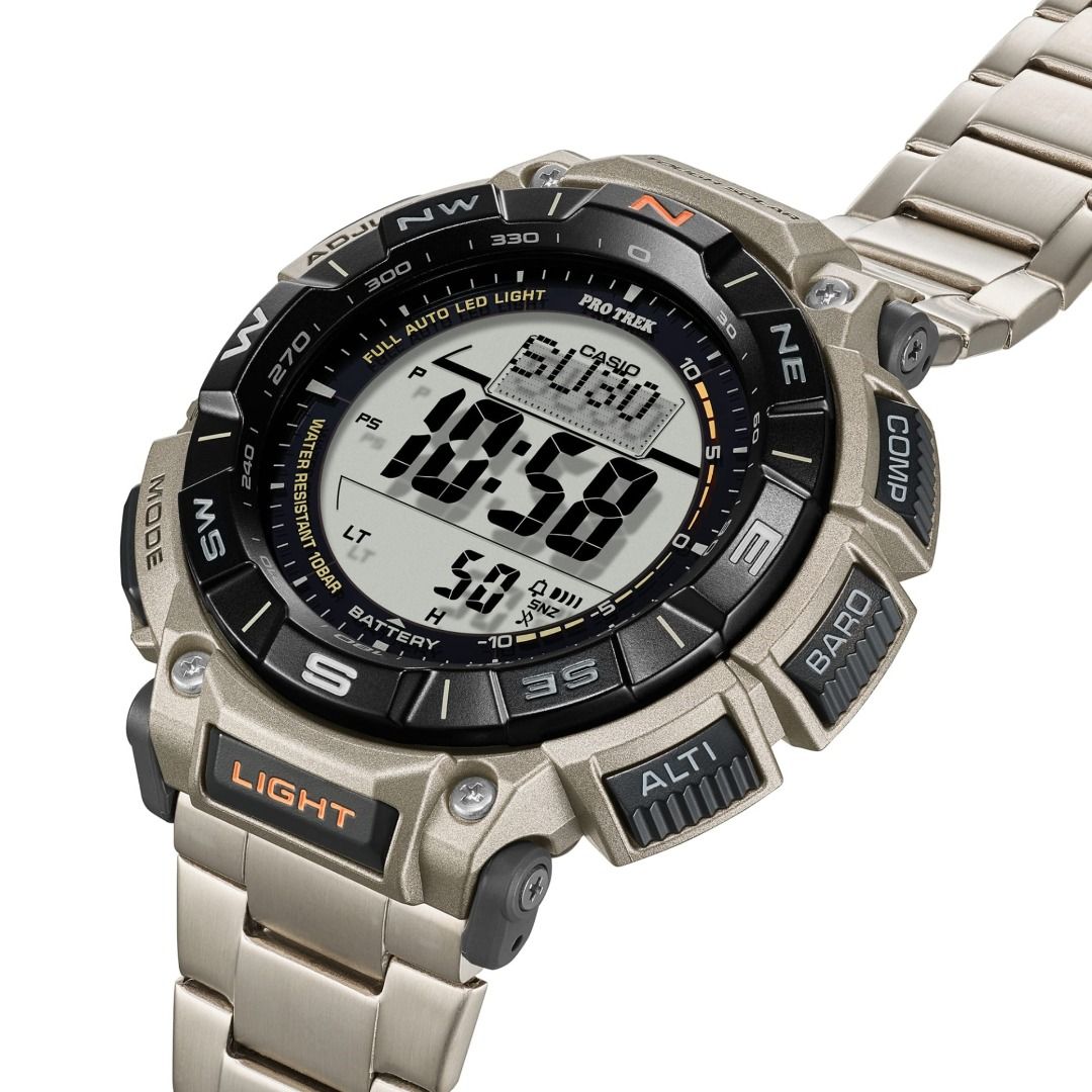 Casio watch with discount compass and altimeter