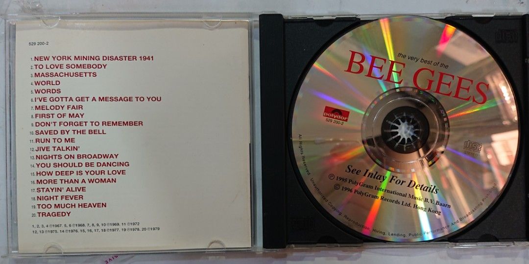 Cd the very best of the bee gees cd dvd