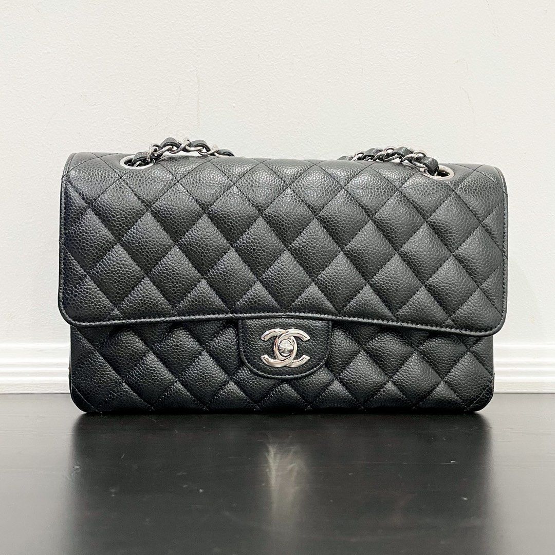 CHANEL CLASSIC FLAP BAG JUMBO BLACK CAVIAR, Luxury, Bags & Wallets