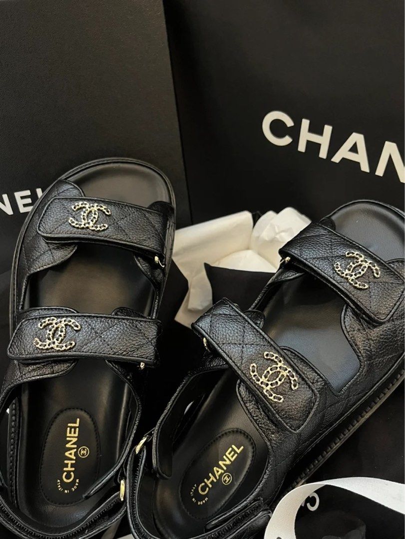 Chanel Classic Sandals, Women's Fashion, Footwear, Sandals on Carousell