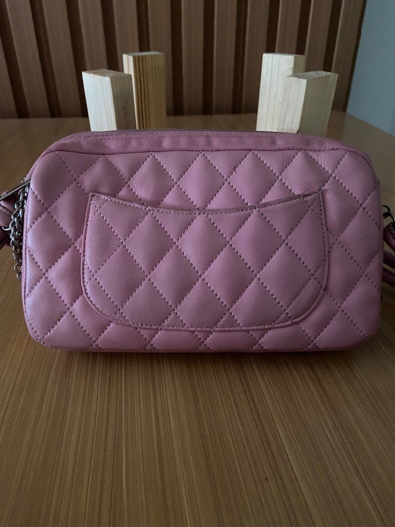 Chanel Pink Ligne Quilted Pochette (Category: Luxury Bags & Wallets) located in Quezon City. Submitted by mypersonalstuff_10 (Listing ID 1207196191, Image 2). Description: Bag only. Missing holo. Bought this from a second hand Luxury Bag’s store in Tiendesitas. Please refer to photos and self authenticate as I will not be entertaining questions regarding authenticity. All photos are already posted for thorough scrutiny..