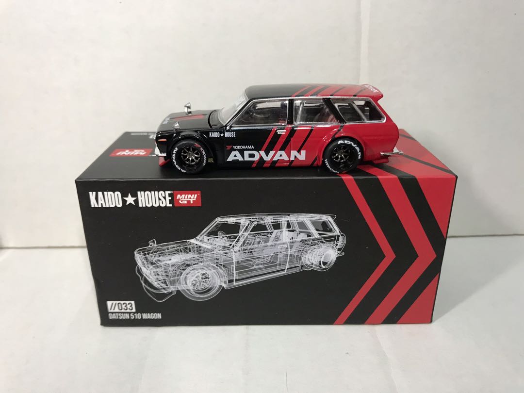 🐻Chase Minigt Kaido House 033 Datsun 510 Wagon Advan MINI GT 特別限量版