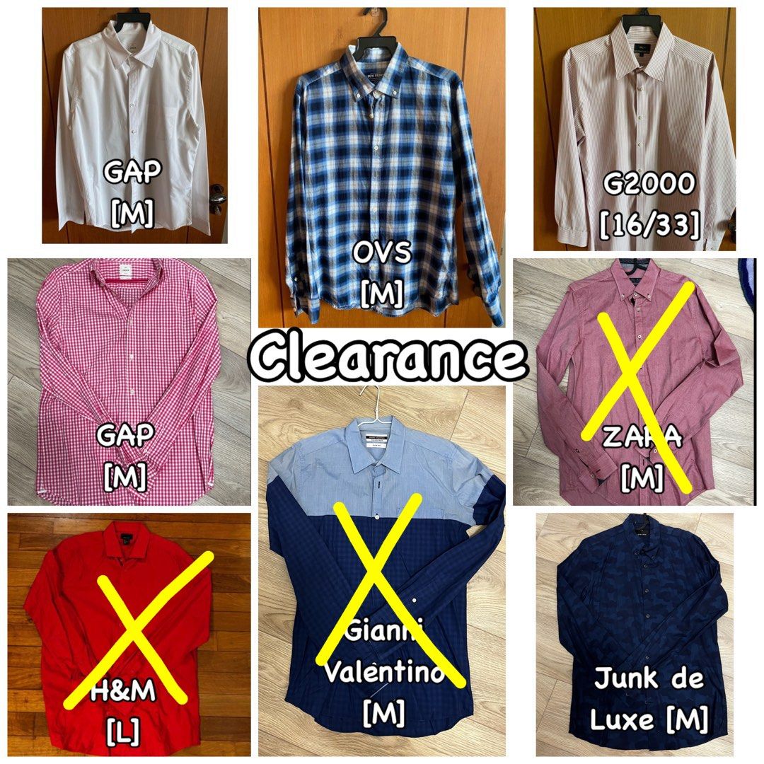 H and sale m work shirts