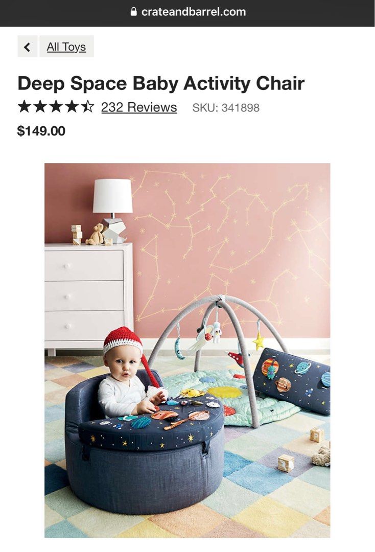Crate Barrel Kid s activity centre Babies Kids Infant