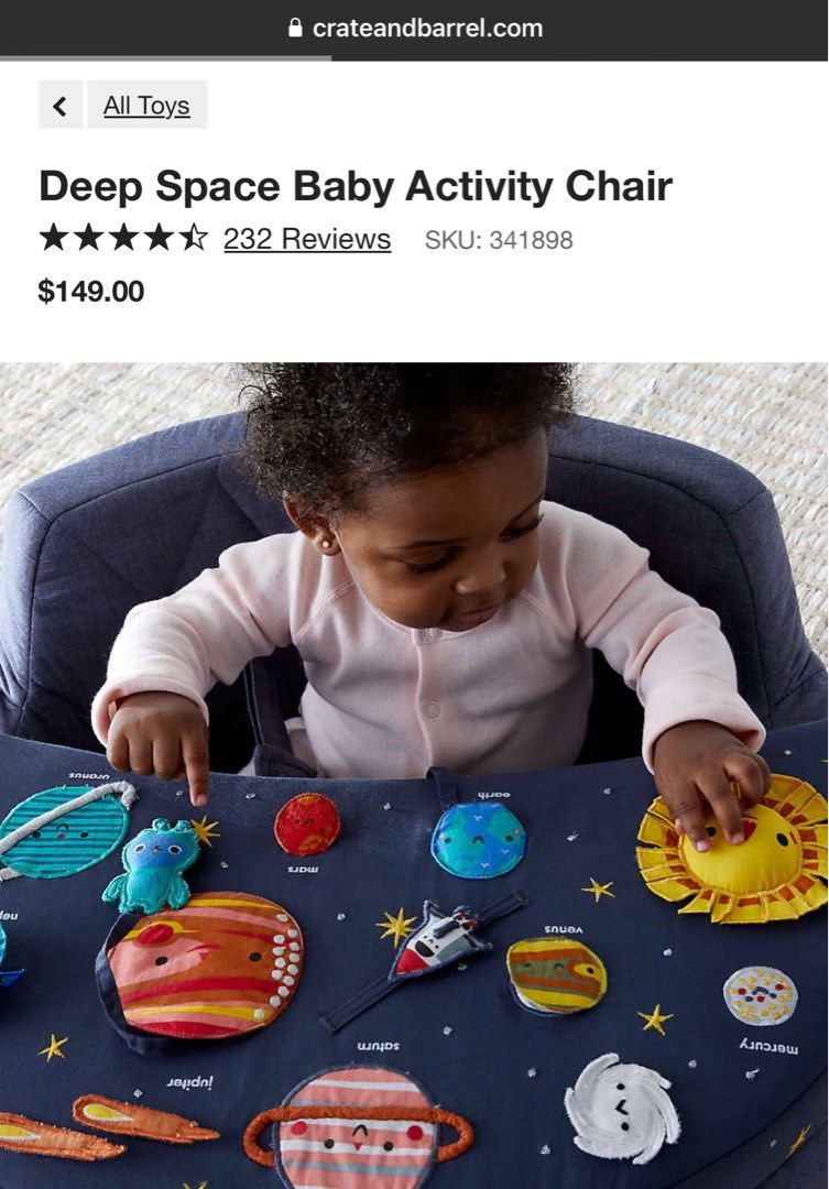 Crate Barrel Kid s activity centre Babies Kids Infant