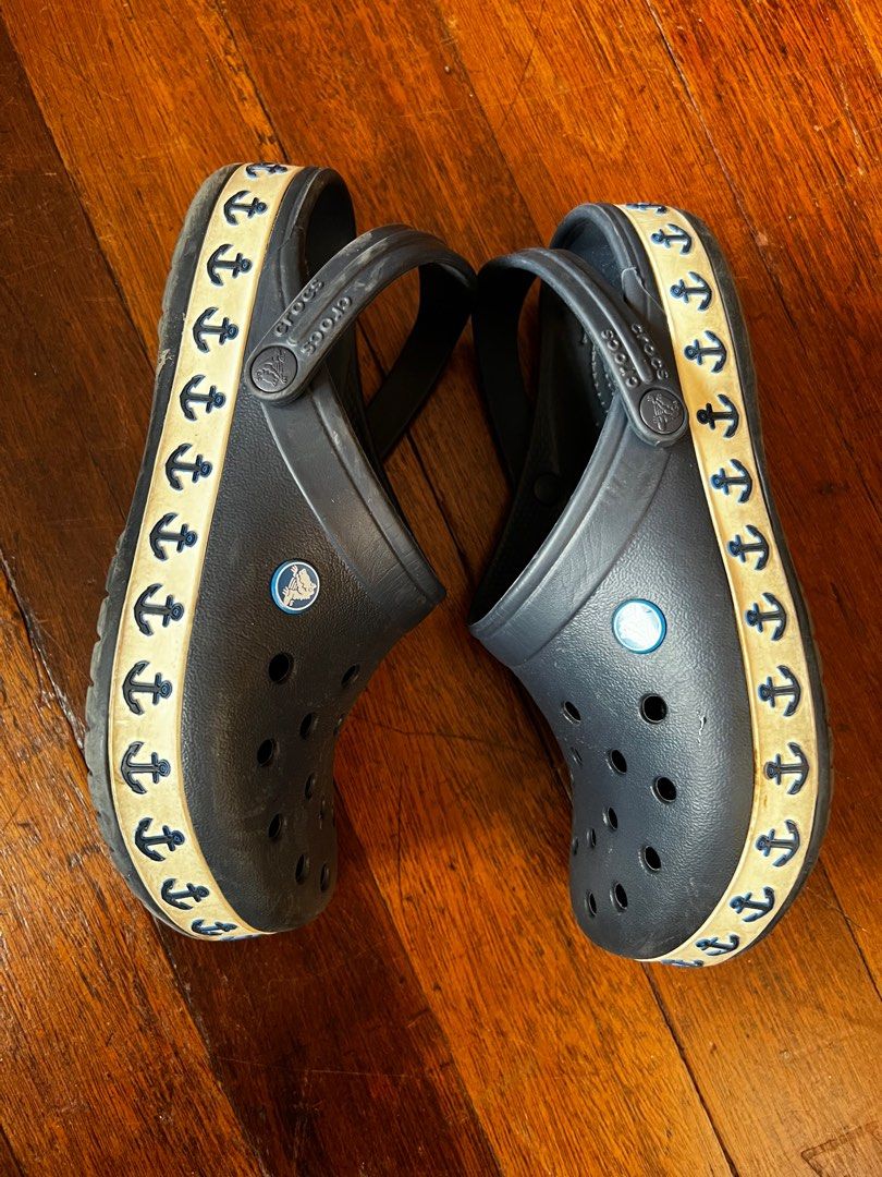 Crocs Crocband Anchor Band Blue Navy Clog Band size 7 M 9 W