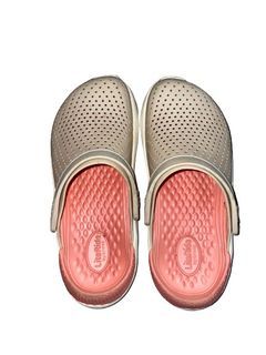 CROCS LITERIDE FOR WOMEN BLUSH PINK AND WHITE