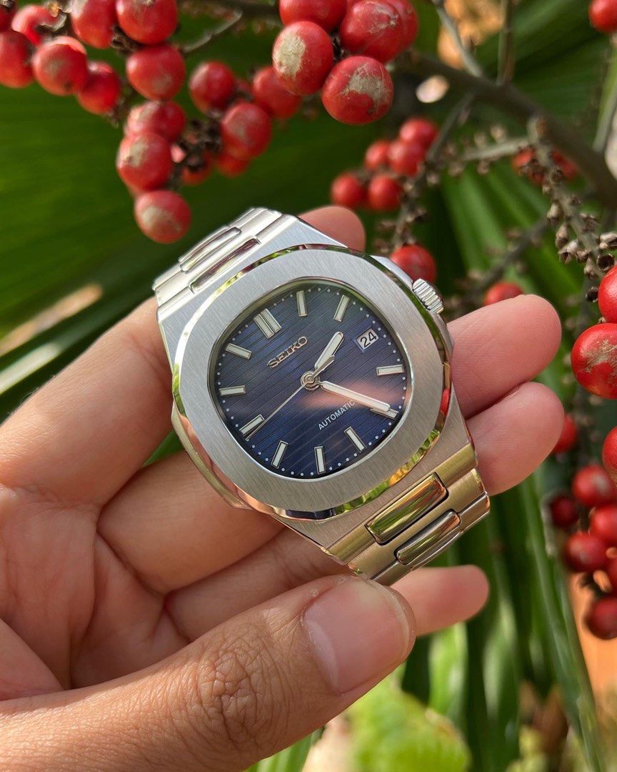 質重視未使用　セイコーNH35カスタム　MOD　サブマリーナタイプ　グリーン×ブラック 腕時計(アナログ)