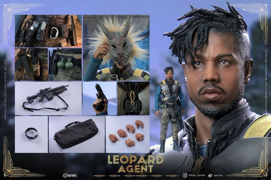 Daftoys F018 Leopard Agent (Erik Killmonger), 興趣及遊戲, 玩具