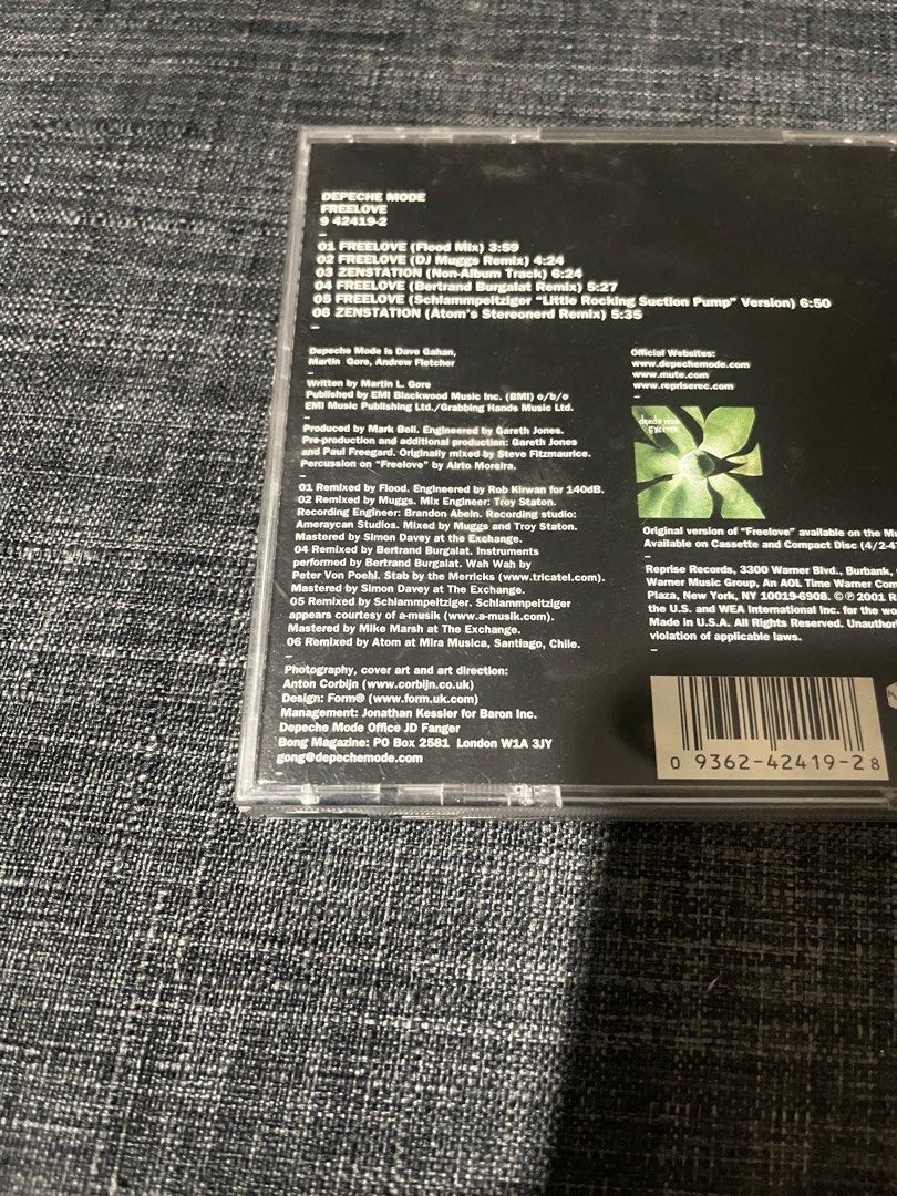 Depeche Mode Freelove (rare) (Category: CDs & DVDs) located in Pasig City. Submitted by proteinboy6 (Listing ID 1207281829, Image 2). Description: This remix of Freelove evokes the mood and emotion of the song perfectly. Great job from Flood. I love all the background music; it’s different than the original version. The flood mix Brings more depth to the song..