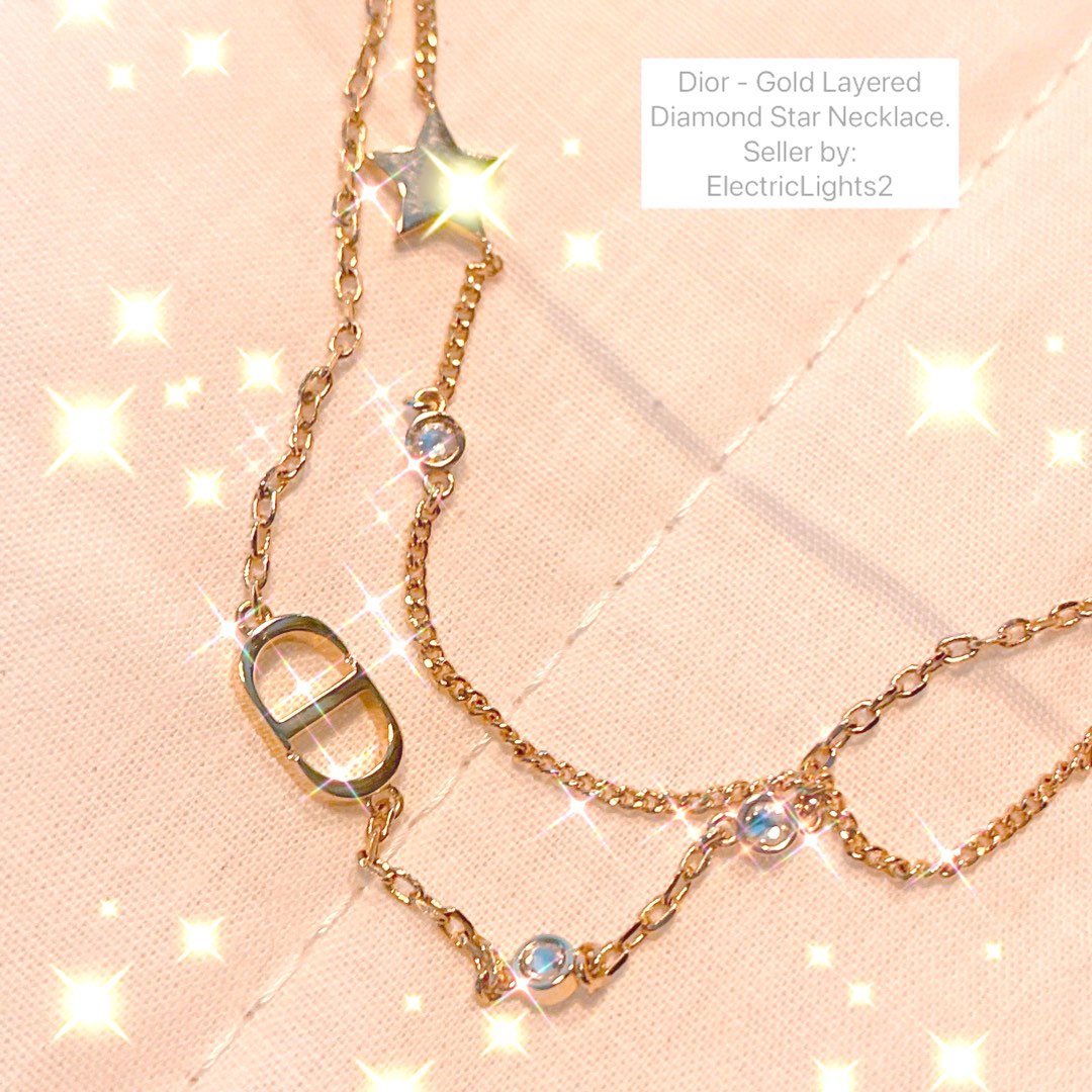 Christian dior clearance star necklace