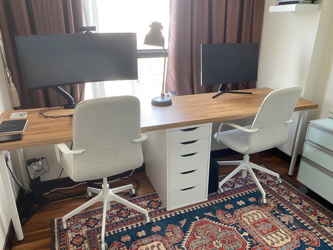 Double length study table for 2